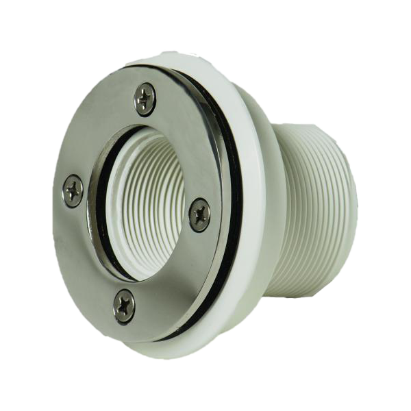 Racord furtun aspirator pisc Beton/Liner ramă INOX