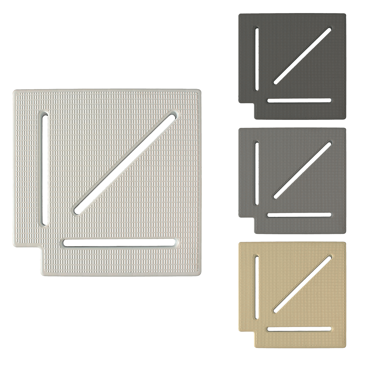 Piesă colț canal perimetral 90°