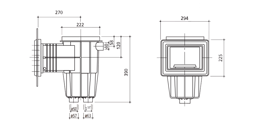 Skimmer Pisc Liner STD