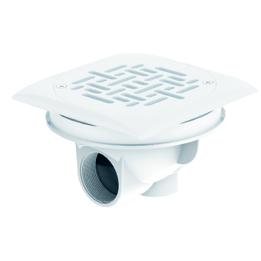 Sifon golire pisc DESIGN - universal ALB 2"