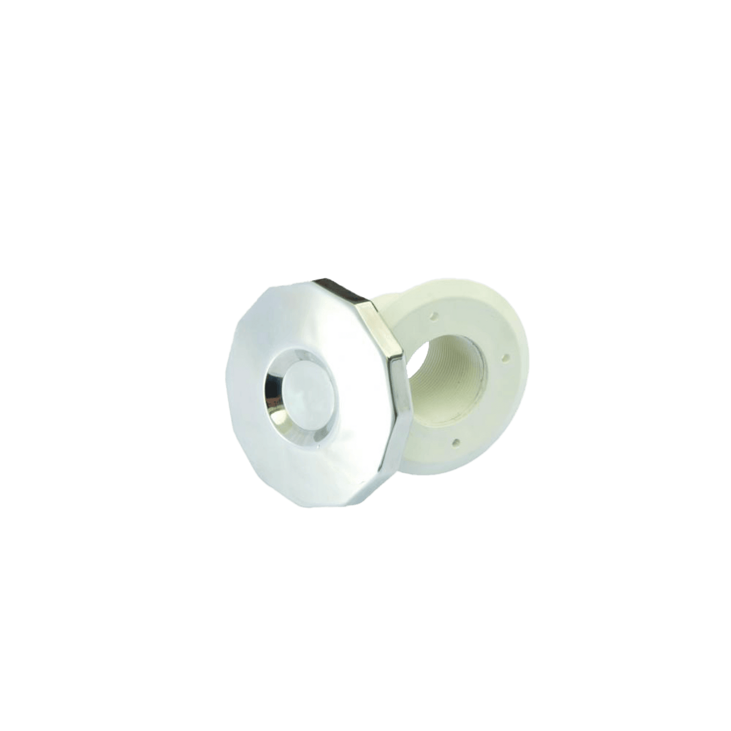Racord furtun aspirator pisc Beton/Liner ramă INOX