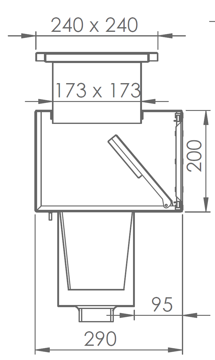 Skimmer - INOX 316 - 2"FEXT