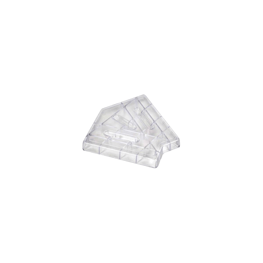 Piese colț canal perimetral Square Transparent 90°