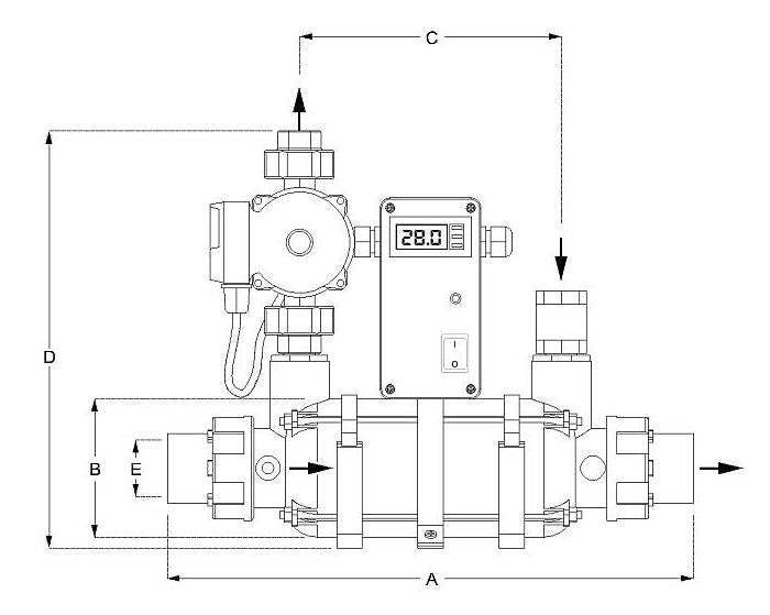Schimbător căldură KIT D-KWT