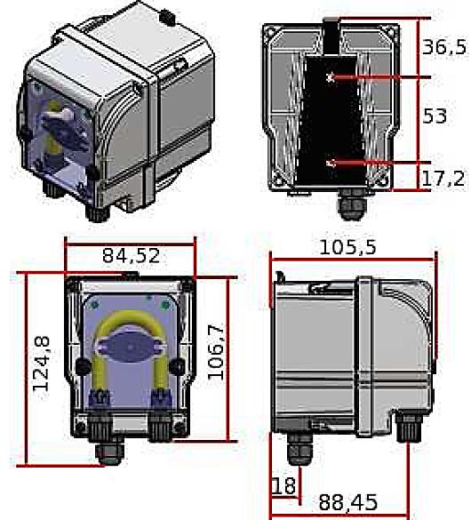Dozator peristaltic Microdos MP2