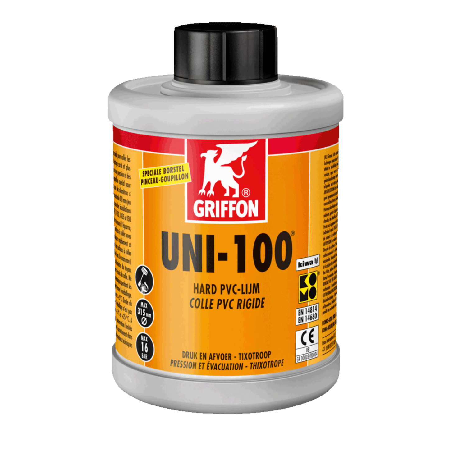 Adeziv PVC - Griffon UNI-100 1000ml; pensulă