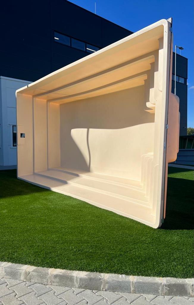 Square Pool HDPE - ALBASTRU